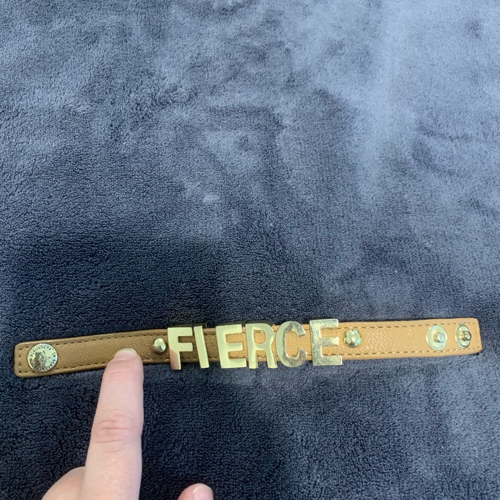 “Fierce” BCBGeneration word bracelet